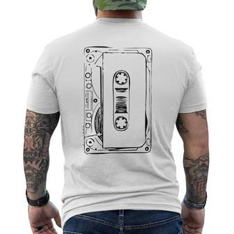 Love Retro Mixtape 80'S Blank Cassette Tape Men's T-shirt Back Print - Monsterry DE