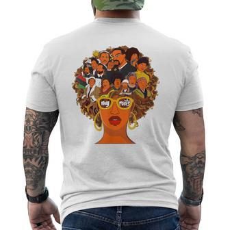 I Love My Roots Back Powerful Black History Month Junenth Men's T-shirt Back Print - Seseable