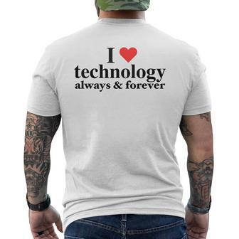 I Love Technology Always And Forever Napoleon Inspired Men's T-shirt Back Print - Monsterry AU