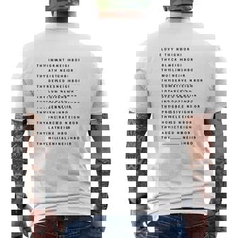Love Thy Neighbor Thy Immigrant Neighbor Mens Back Print T-shirt - Thegiftio
