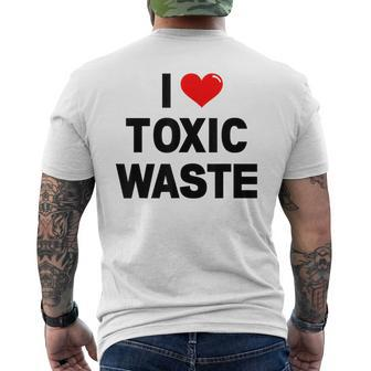 I Love Toxic Waste Men's T-shirt Back Print - Monsterry