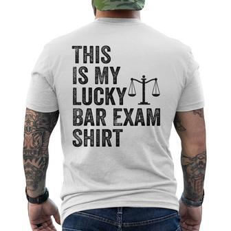 This Is My Lucky Bar Exam Lucky Bar Exam Men's T-shirt Back Print - Seseable