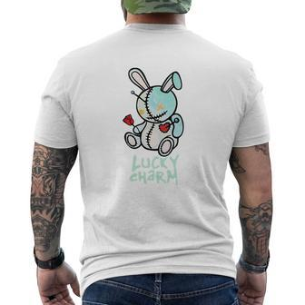 Lucky Charm With Bear Mens Back Print T-shirt - Thegiftio UK