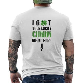 I Got Your Lucky Charm Right Here St Pattys Day V2 Mens Back Print T-shirt - Thegiftio UK