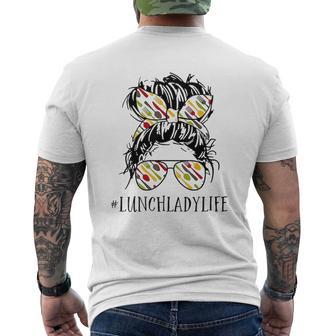 Lunch Lady Life Lunch Lady Mens Back Print T-shirt - Thegiftio UK