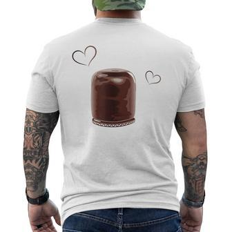 Lustiges Pudding-Liebhaber Kurzärmliges Herren-T-Kurzärmliges Herren-T-Shirt, Herziges Motiv für Fans - Seseable