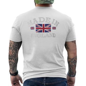 Made In England British Flag Union Jack Men's T-shirt Back Print - Monsterry DE