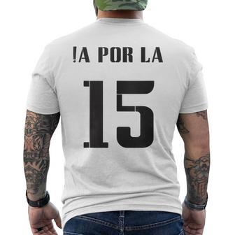 Madrid ¡A Por La 15 Football Motivation Men's T-shirt Back Print - Seseable