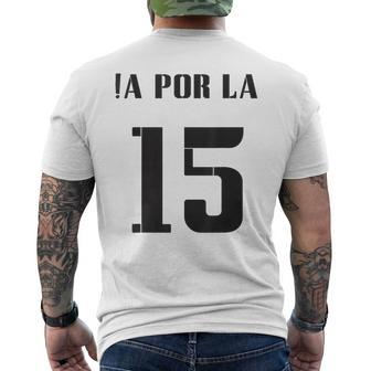 Madrid ¡A Por La 15 Football Motivation Men's T-shirt Back Print - Monsterry UK