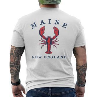 Maine Lobster Graphic Men's T-shirt Back Print - Monsterry AU
