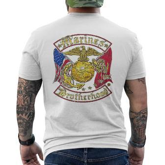 Marine Corps Brotherhood Mens Back Print T-shirt - Seseable