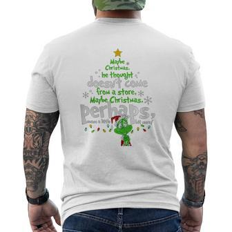 Maybe Christmas Perhaps Means A Little Bit More Mens Back Print T-shirt - Thegiftio UK