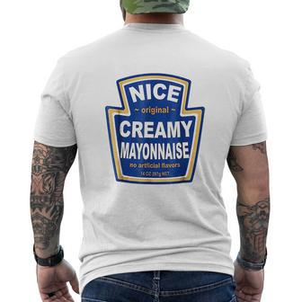 Mayonnaise Group Mayo Mens Back Print T-shirt - Thegiftio UK
