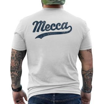 Mecca Saudi Arabia Vintage Sports Graphic Men's T-shirt Back Print - Monsterry CA