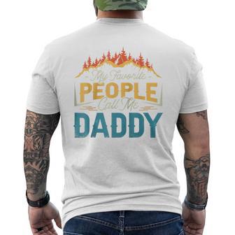 Meine Lieblingsleute Nennen Mich Papa Raglan T-Shirt mit Rückendruck - Geschenkecke