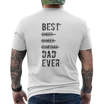 Mens Best Dad Ever Father's Day S Mens Back Print T-shirt | Mazezy DE