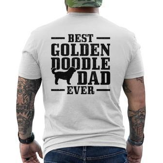 Mens Best Goldendoodle Dad Ever The Dood Golden Doodle Dog Mens Back Print T-shirt | Mazezy