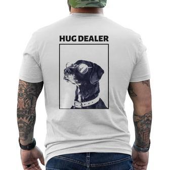 Mens Black Lab Labrador Dad Labrador Lover Owner Mens Back Print T-shirt | Mazezy