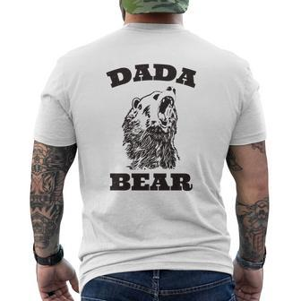 Mens Dada Bear Best Dad Shirt Fathers Day Mens Back Print T-shirt - Thegiftio