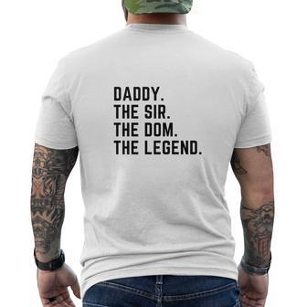 Mens Daddy The Sir The Dom The Legend For Men Dominants Mens Back Print T-shirt - Seseable