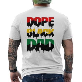 Mens Dope Black Dad Father’S Day For African American Father Mens Back Print T-shirt | Mazezy