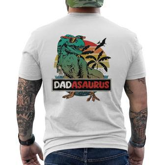 Mens Matching Family Dadasaurusrex Father's Day Dad Mens Back Print T-shirt | Mazezy DE