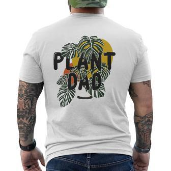 Mens Plant Dad Plant Lover Mens Back Print T-shirt | Mazezy