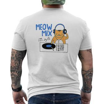 Meow Mix Mens Back Print T-shirt - Thegiftio UK