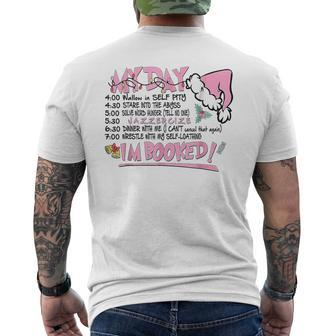 Merry Christmas My Day Schedule I’M Booked Men's T-shirt Back Print - Seseable