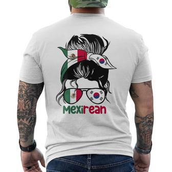 Mexirean Roots Half South Korean Half Mexican Men's T-shirt Back Print - Seseable