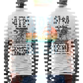 Miami Florida Beach Summer Vacation Vintage Men's T-shirt Back Print - Thegiftio