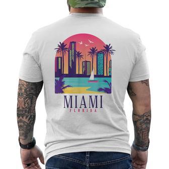 Miami Floridaintage Retro Usa America Souvenir T-Shirt mit Rückendruck - Geschenkecke