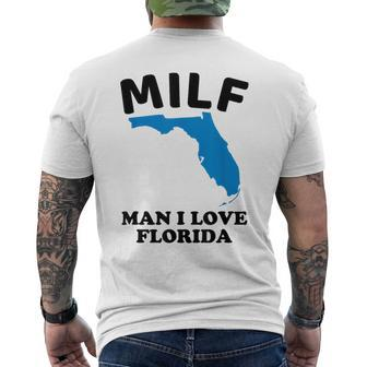 Milf Man I Love Florida Miami United States Tampa Men's T-shirt Back Print - Monsterry AU