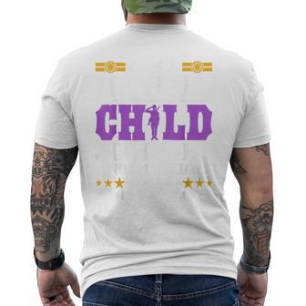 I Am A Military Child Purple Up For Military Child Month Men's T-shirt Back Print | Mazezy