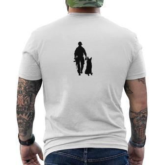 The Military Combat Dog K9 Veteran Support Mens Back Print T-shirt - Thegiftio