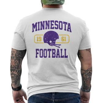 Minnesota Football Athletic Vintage Sports Team Fan Men's T-shirt Back Print - Monsterry DE