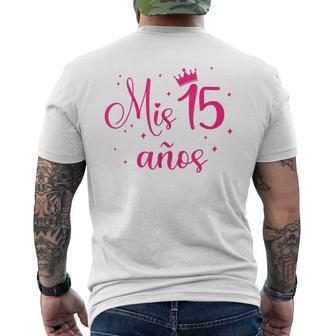 Mis 15 Años Regalos Para Quinceanera Quince 15Th Birthday Men's T-shirt Back Print - Monsterry