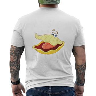 Moister Than An Oyster Humor Bivalve Shucking Men's T-shirt Back Print - Monsterry DE