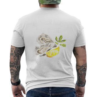 Moister Oyster Moist Oyster Lover Mollusc Oyster Men's T-shirt Back Print - Monsterry CA