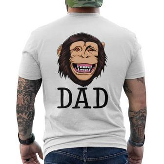 Monkey Dad Animal Jungle Humorous Men's T-shirt Back Print - Monsterry UK
