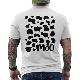 Moo Cow Pattern I Love Cows Men's T-shirt Back Print - Monsterry CA