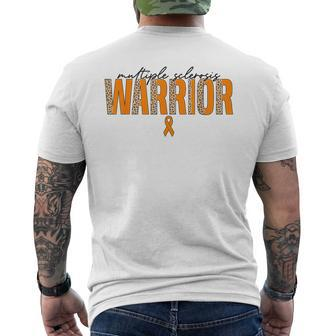 Multiple Sclerosis Warrior Ms Multiple Sclerosis Awareness Men's T-shirt Back Print - Thegiftio UK
