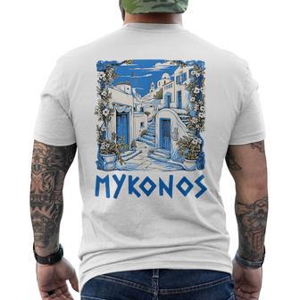 Mykonos Souvenir Mykonos Greece Mykonos T-Shirt mit Rückendruck - Geschenkecke