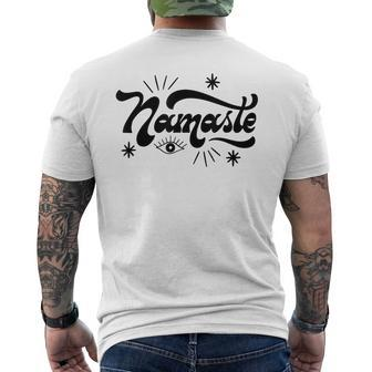 Namaste Yoga Meditation T-Shirt mit Rückendruck - Seseable