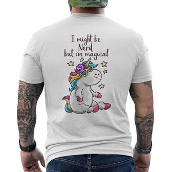 Nerd Pixel Einhorn 80S T-Shirt mit Rückendruck - Geschenkecke