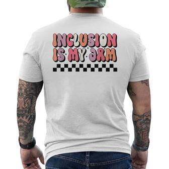 Neurodiversity Inclusion Is My Jam Autism Special Needs Mom Men's T-shirt Back Print - Seseable