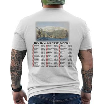 New Hampshire 4000 Footers Men's T-shirt Back Print - Monsterry UK