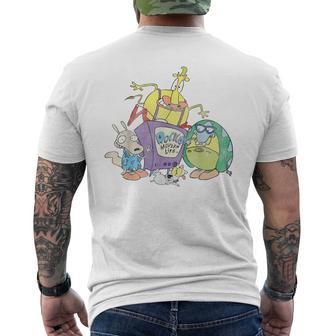 Nickelodeon Rocko's Modern Life Character Group Men's T-shirt Back Print - Monsterry CA