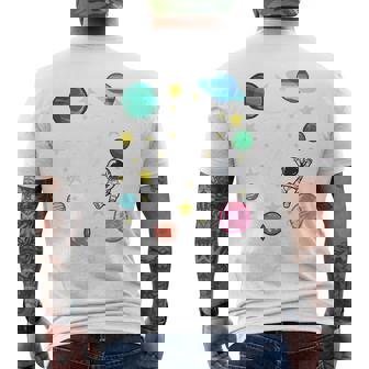 Niños 7º Cumpleaños Espacio Regalos 7 Años Astronauta Camiseta Hombre Estampado Espalda - Regaloses