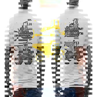 Niños Caterpillar Hormigonera Obra De Construcción Trabajador Exca Camiseta Hombre Estampado Espalda - Regaloses